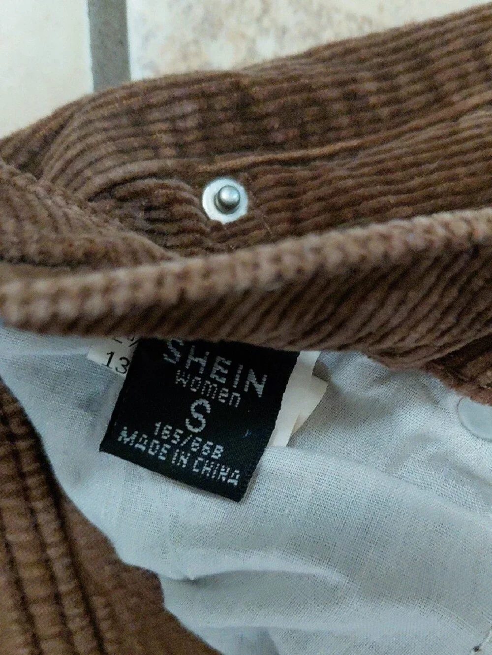 SHEIN Brown Corduroy Flared Jeans